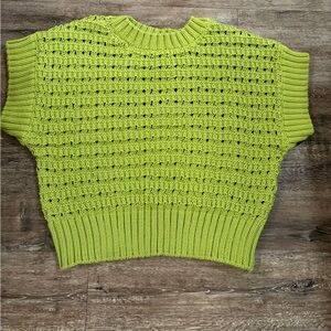 Varley Lime Green Knit Top